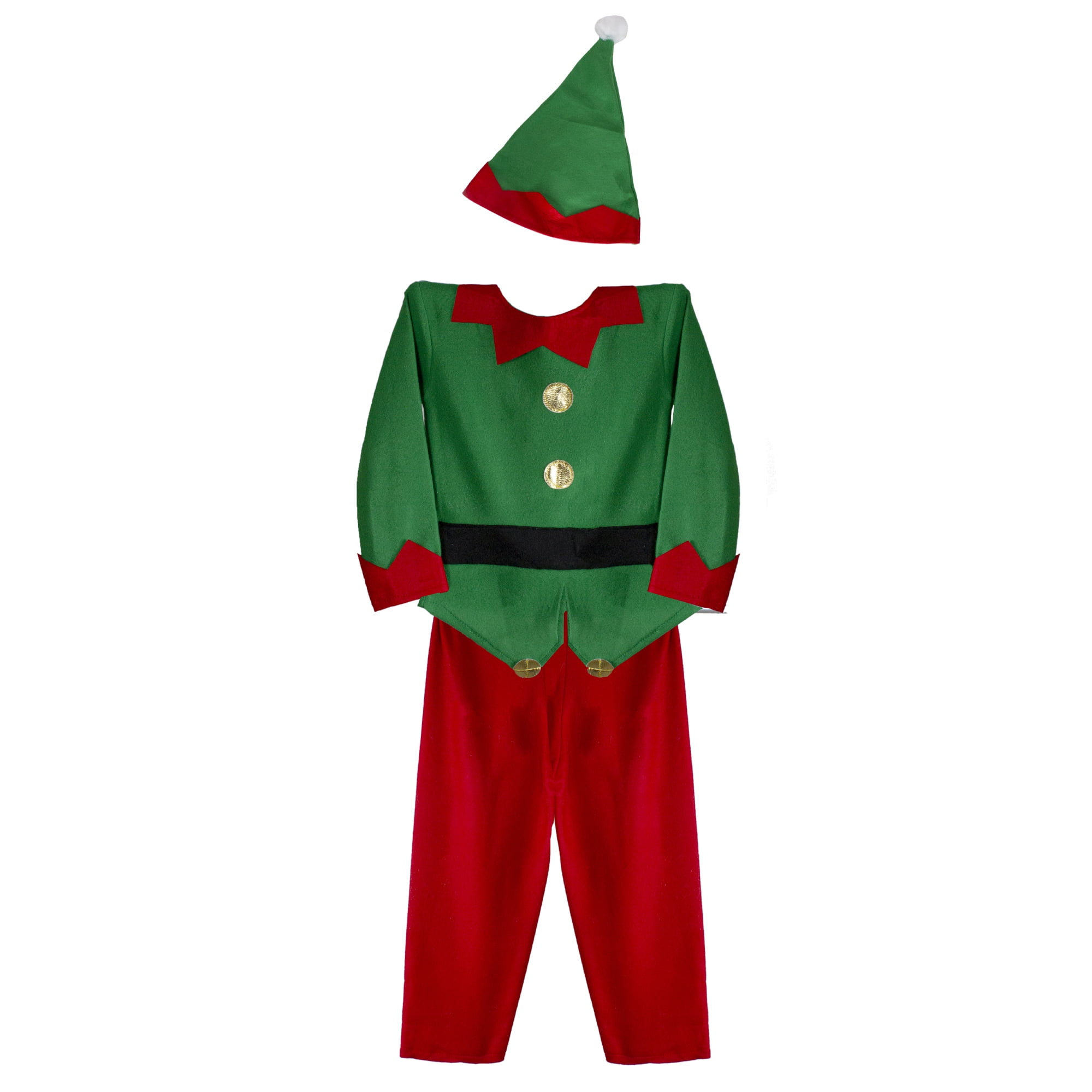 Northlight Elf Boy's Costume With a Christmas Santa Hat - 4-6 Years