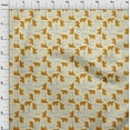thumbnail image 4 of oneOone Velvet Light Yellow Fabric Animal Sewing Fabric By The Yard Printed Diy Clothing Sewing Supplies 58 Inch Wide, 4 of 5