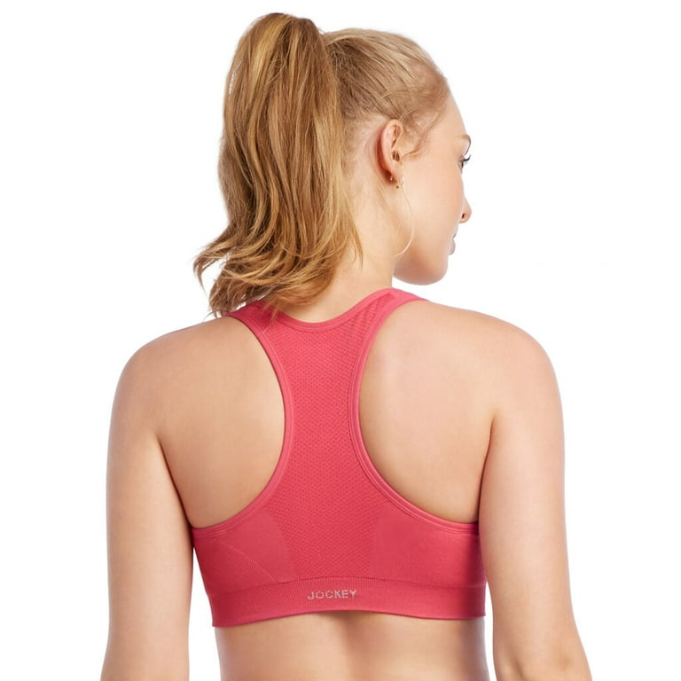 Jockey® Seamfree® Mid Impact Zip Front Sports Bra