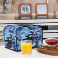thumbnail image 5 of Toaster Cover 4 Slice Camouflage Dustproof Bread Maker Cover Fingerprint Bakeware Protection Wide Slot Toaster Bag Reusable Kitchen Small Appliance Cover TC278, 5 of 5