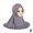 F, variant on Full Cover Hijab Amira Turban Scarf Kids Girls Scarves Shawls Head Cover Q9T9