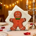 thumbnail image 2 of Shoreew Iron Gingerbread Man Napkin Holder Holiday Themed Design Iron Napkin Stand Paper Towel Storage Holder, 2 of 7