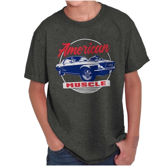 Classic Vintage American Muscle Car Boys Kids T Shirt Tees Tops Teen Brisco Brands XS