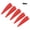 Red, variant on NFTIGB 1.75 Inch Rubber Arrow Feather for Archery Target Practice and Hunting, Red (50 Pack)