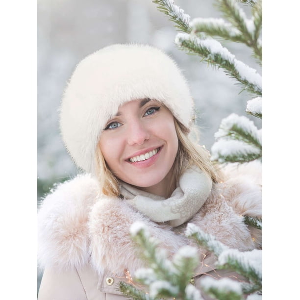 Faux Fur Fluffy Bucket Hat Beanie Winter Warm Women main image 4