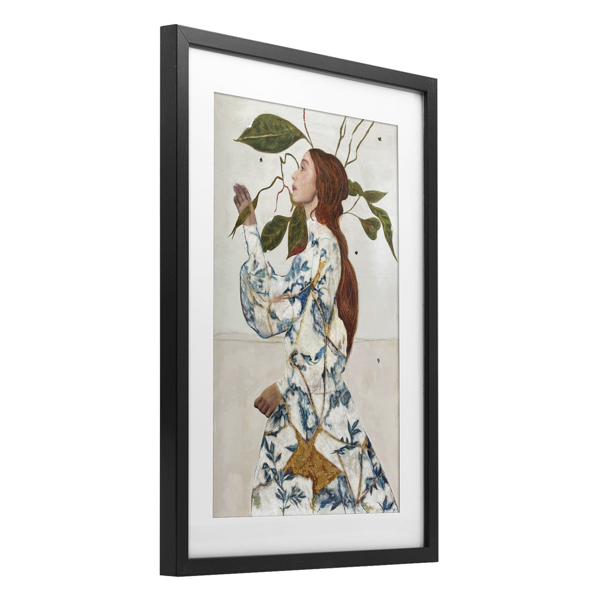Stupell Industries Le Voyage Fantastique Portrait Black Framed Print Under Glass, design by Karenina Fabrizzi