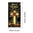 thumbnail image 3 of PRETXORVE Christmas Decorations, Christmas Decor, Door Curtain Door Curtain Scene Layout Background, 3 of 6