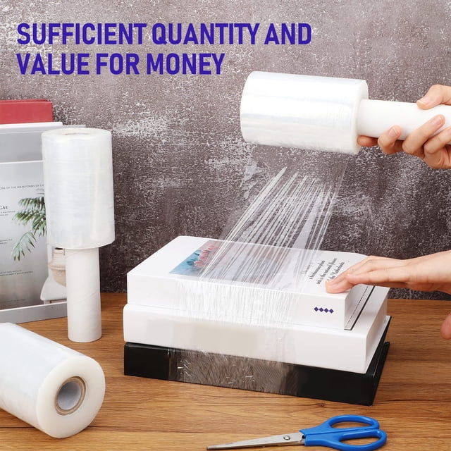 YAOMOBB Easy To Use Plastic Wrap With Handle Easy to Use Heavy Duty Handle Stretch Film for Moving and Packing Ideal for Wrapping