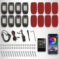 BLUELK Rock Lights 8 Pods Remote RGB LED Undercarriage Neon Light Kit