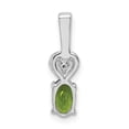 thumbnail image 4 of Sterling Silver Peridot & Diam. Pendant Charm, 4 of 4