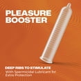 thumbnail image 4 of Trojan Ultra Ribbed Plus Spermicide Latex Lubricated Ribbed Condoms, 12 Count, 4 of 11