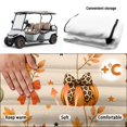 thumbnail image 6 of Yuyamidu Fall Pumpkin Golf Cart Seat Covers with Storage, 2-Person Seat Stretchy Fabric, Stain Repellent for Easy Wipe Clean, Fits Most 2-Seat, Ideal for Autumn Golf Course Use, 6 of 8