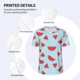 thumbnail image 3 of KLL Watermelon for Men's Baseball Shirts,Short Sleeve Casual Shirts Button Down Shirt for Men Beach Summer Wedding Shirt-X-Large, 3 of 7