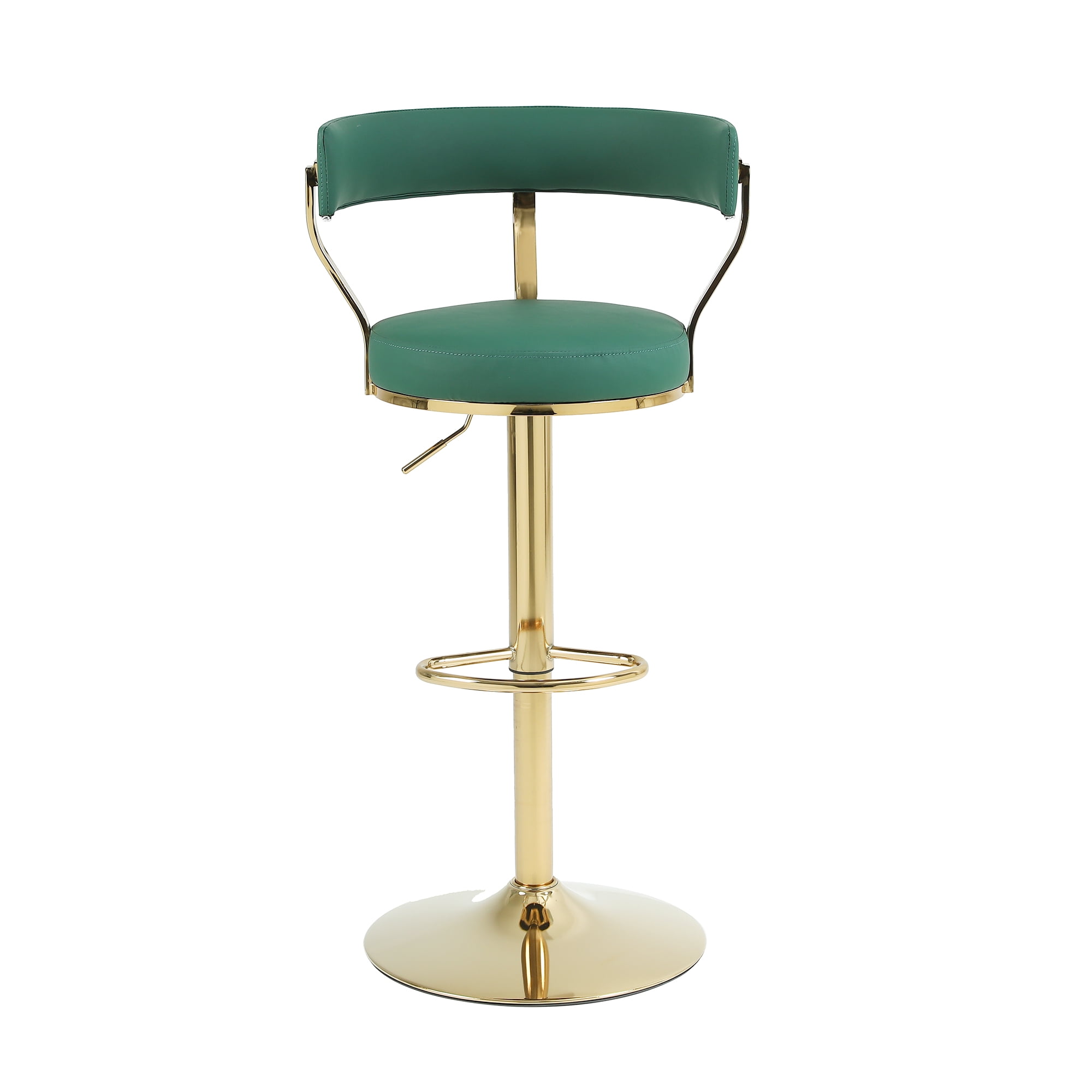 Kadyn Adjustable Counter Height Swivel Barstools with Back and Footrest for Home, Dark Green, 1PCS Kadyn Adjustable Counter Height Swivel Barstools with Back and Footrest for Home, Dark Green, 1PCS