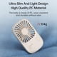 thumbnail image 3 of Handheld Mini Lash Fan with Bracket, Small Portable USB Rechargeable Personal Makeup Stylish Fan with 3 Speeds for Women Mom Girls Office Outdoor Travel Beige, 3 of 5