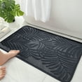 thumbnail image 4 of Cinvoph Bathroom Rug 16"x24", Decortive Soft and Absorbent Bath Mats, Plush Non Slip Washable Carpet for Floor, Shower and Tub, Dark Gray, 4 of 6