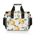 thumbnail image 7 of FORMRS Insulated Cooler Bag 24 Cans Capacity Soft Leakproof Lunch Box with Side Pockets, White Watercolor Oranges, 7 of 7