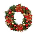 thumbnail image 5 of Christmas Wreath Christmas Ball Ornaments for Front Door Garland Decor Decorative Artificial for Indoor Outdoor Window, 5 of 9