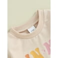 thumbnail image 6 of Bslissey Baby Girls Casual Sweatshirt Romper Long Sleeve Letter Print Jumpsuit Newborn Infant Crew Neck Bodysuit Cute Daily Clothes 3M 6M 12M 18M, 6 of 9