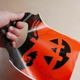 thumbnail image 5 of KQJDYXW 50 Halloween Orange Pumpkin Head Tote Bags Plastic Supermarket Shopping Bags Trick or Treat, 5 of 7