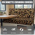 thumbnail image 4 of Uorisanigo Camper Accessories RV Dinette Cushion Covers Replacement Leopard Print Camper Cushion Slipcovers Stretch Sofa Chair Cover Furniture Protection for RV Camping, 4 of 7