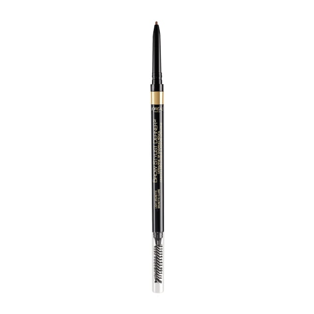 L’Oréal Paris Cosmetics Brow Stylist Definer, Ultra-Fine Tip Eyebrow Pencil, 0.5mm Tip for Well-Defined Brows and Easy Blend With No Gaps, Light Brunette ,90 mg
