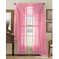 thumbnail image 1 of 216" Sheer Voile Window Swag Scarf, Pink, 1 of 1