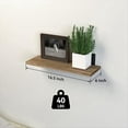 thumbnail image 3 of Estantes Flotantes, Estantes Flotantes de Madera para DecoracióN de , Estante de BañO Flotante Montado en la Pared para Almacenamiento Negro, 3 of 6