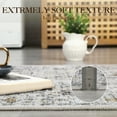 thumbnail image 5 of FairOnly 2'x6' Grey Washable Runner Rugs for Hallway Oriental Floral Non Slip Soft Runner Rugs for Entryway Kitchen Laundry Rugs, 5 of 7
