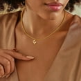 thumbnail image 4 of Turandoss 14K Gold Plated Dainty Beaded Initial Choker Necklace for Women Teen Girls Cute Letter A-Z Jewelry Trend Personalized Birthday Gifts for Her Little Girls, 4 of 8