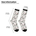 thumbnail image 2 of Honeii Cute Baseball Print Children's Colorful Socks,Unisex Kids and Toddlers' Cushioned Sock,Kids Athletic Crew Socks,for Everyday Wear and Sports, 2 of 5
