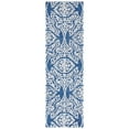 thumbnail image 6 of SAFAVIEH Blossom Asher Geometric Wool Area Rug, Navy/Ivory, 5' x 8', 6 of 9