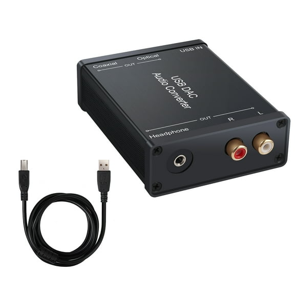 USB DAC Audio Converter USB to Digital Coaxial Optical 3.5mm Headphone Stereo Output USB Audio Sound Card Adapter for PC TAPDRA Spare Part