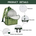 thumbnail image 4 of Fresh Avocado Print Backpack for Teens - Waterproof Ergonomic Daypack with Spacious Compartment & Secure Chest Buckle, 4 of 5