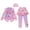Pink1, variant on lnmuld Girls UPF 50 Sun Protective Long Sleeve 2 Piece Rash Guard Set - Flounce Bottom Swimwear Color:Light Blue1,Size:4-5 Years