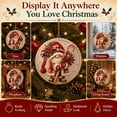 thumbnail image 6 of Christmas Gnome Pearl Diamond Art Hanging Ornament Kit, DIY Handmade Holiday Hanging Decor, Luxury Flocked Canvas Scratch Resistant Non Fading Pearl Beads Complete Craft Set for Adults, 6 of 8