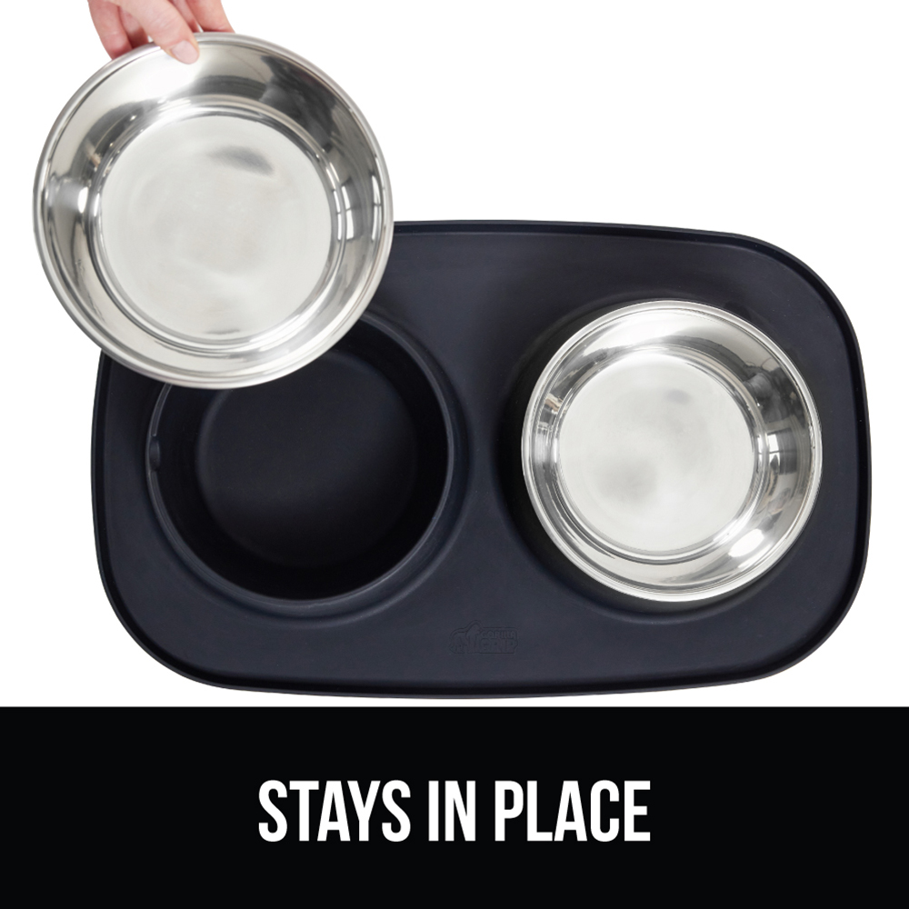 Gorilla Grip Dog Bowls Feeding Mat Set 2 Cup photo 4