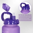 thumbnail image 4 of Botella de agua Onof  BAP-2.2L 2.2 Litros Termo de agua Morado Azul con Marcador de Tiempo, 4 of 9