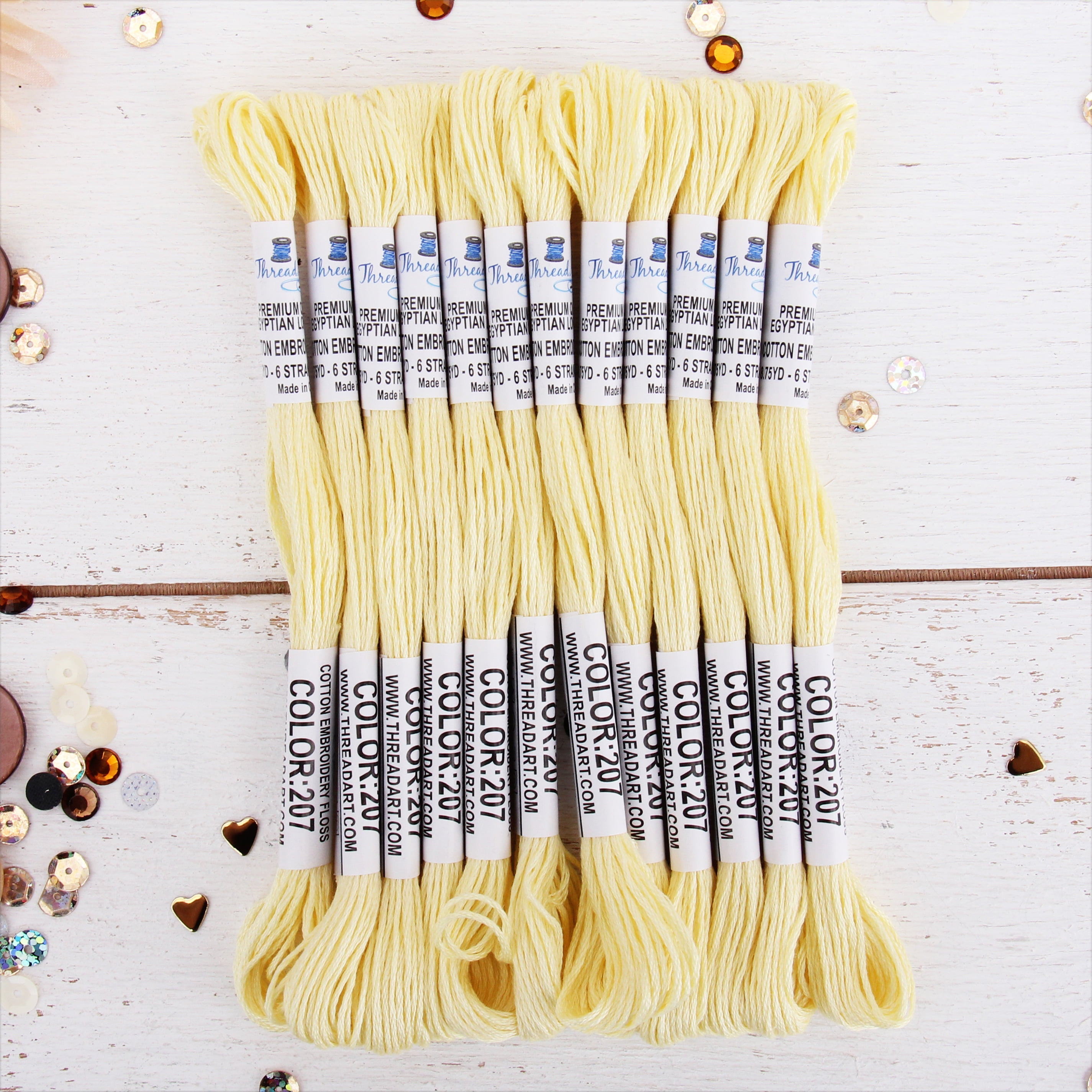 DMC® 6 Strand Embroidery Floss, Yellow