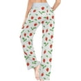thumbnail image 4 of FREEAMG Chic Floral Womens Comfy Drawstring Lounge Pajama Pants Sleepwear Bottom, 4 of 6