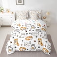 thumbnail image 2 of Feelyou Cat Kitten Bedding Comforter Set 7 Pieces, Funny Cartoon Animal Full Bedding Set, 2 of 8