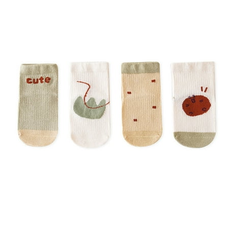 

ZMHEGW Boys Girls Socks Breathable Cartoon Animal Mesh Socks High Ankle Socks 1-Pack 0-3Y