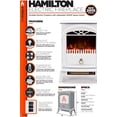 thumbnail image 5 of E-Flame USA Hamilton Free Standing Electric Fireplace Stove - White, 5 of 10