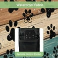 thumbnail image 4 of Outdoor TV Cover 52 to 55 Inches, Dog Claws Teal Brown Wood Grain Farmhouse Waterproof and Weatherproof TV Cover with Remote Control Pocket, Flat Screen TV Cover Protector for Outside TV, 4 of 6