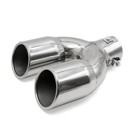 Straight Shape Stainless Steel Rear Exhaust Pipe Tail Muffler Dual Tip for