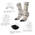 thumbnail image 4 of Lukts Compass And Mountains In Bicycle Wheels Pattern Womens Crew Soft Moisture-wicking Socks,Moisture Control Crew Socks,Mid Calf Socks, 4 of 6