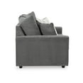 thumbnail image 5 of Bowery Hill Contemporary Fabric & Engineered Wood Loveseat in Gray, 5 of 6