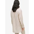 thumbnail image 2 of Ellos Women's Oversized Button-Front Linen Blend Shirt, 2 of 5