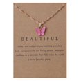 thumbnail image 2 of Sweet Butterfly Necklace Acrylic Color Clavicle Chain Necklace, 2 of 9