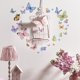 thumbnail image 2 of Pegatinas de pared de mariposas de acuarela fresca, calcomanías de pared de fondo para sala de estar y dormitorio, decoración de habitación infantil, 2 of 5